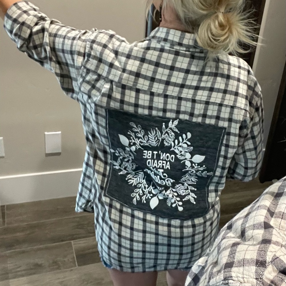 Women’s repurposed flannel